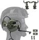 Кріплення на шолом каску для активних навушників Earmor / Walkers / Zohan /Peltor Адаптер з поворотом чебурашки Olive