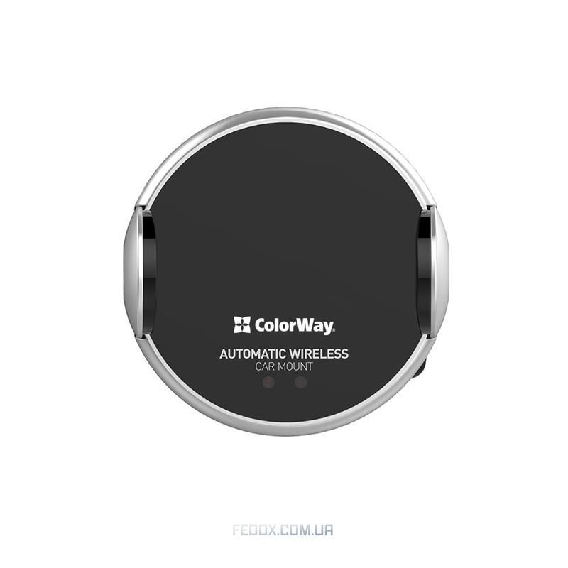 Беспроводное зарядное устройство ColorWay AutoSense Car Wireless Charger 15W Black (CW-CHAW039Q-BK)