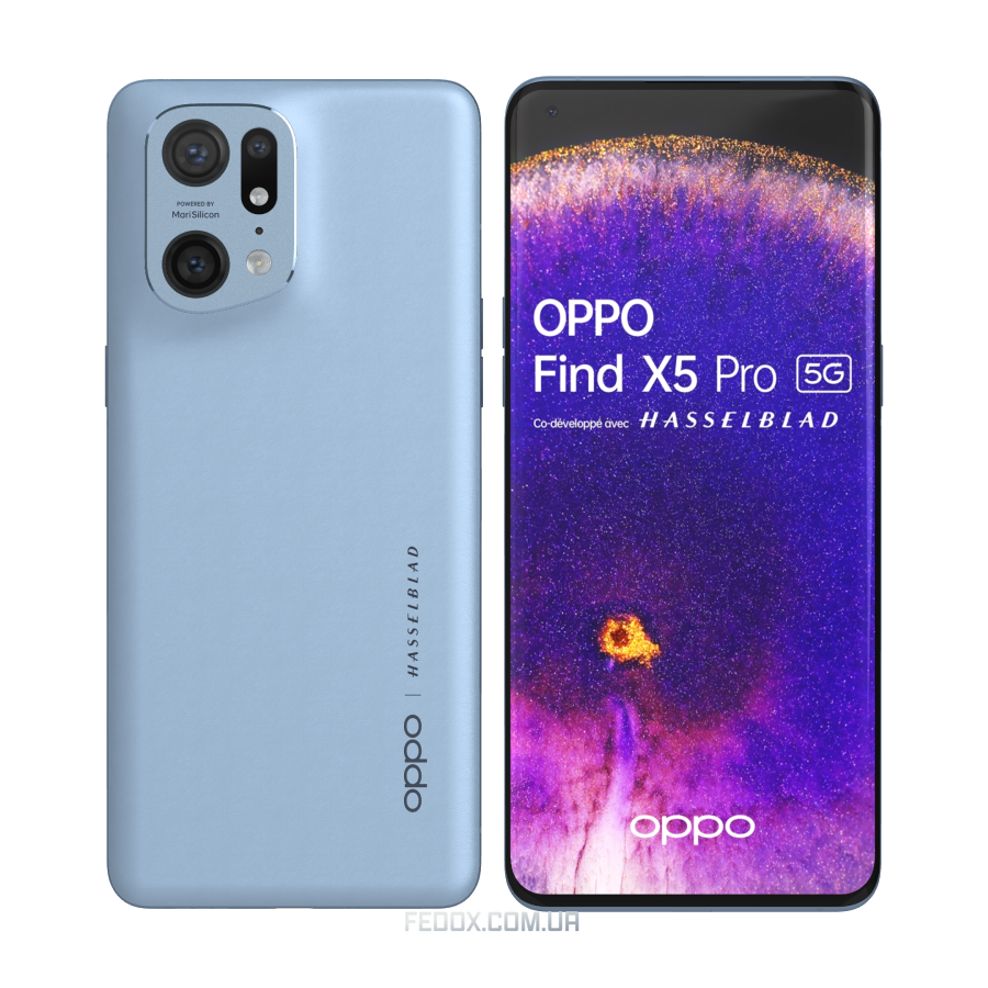 Смартфон Oppo Find X5 Pro 5G 12/512GB Blue (eco leather)