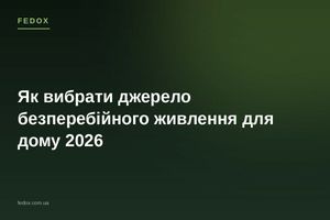Как выбрать источник бесперебойного питания для дома 2026