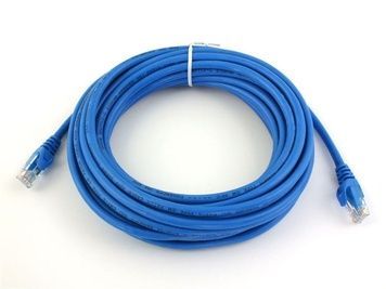 Патч-корд литой, UTP, RJ45, Cat.5e, 15m, синий