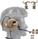 Кріплення на шолом каску для активних навушників Earmor / Walkers / Zohan /Peltor Адаптер з поворотом чебурашки Coyote