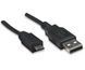 Кабель Atcom USB - micro USB V 2.0 (M/M), 0.8 м, черный (9174) пакет