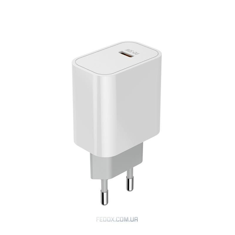 Мережевий зарядний пристрій ColorWay Power Delivery Port PPS USB Type-C (30W) White (CW-CHS038PD-WT)