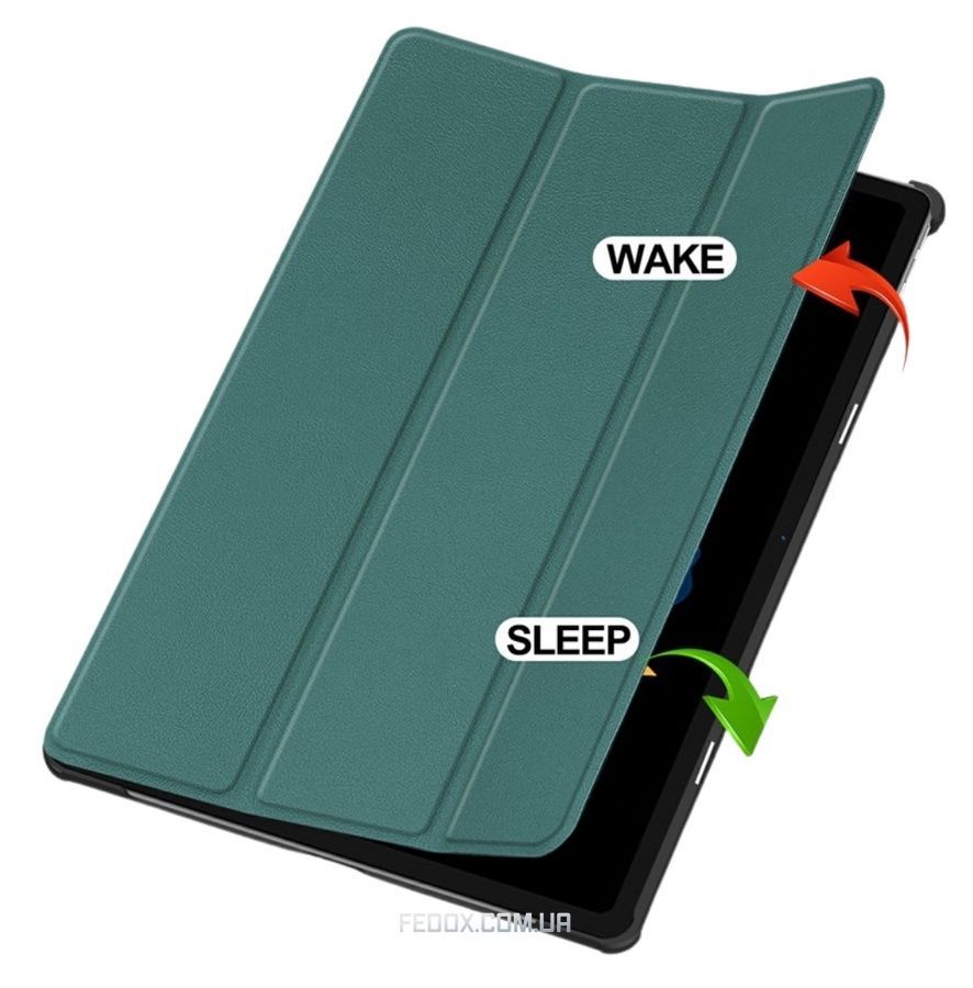 Чохол-книжка BeCover Smart Case для Lenovo Idea Tab Plus 12.1" Dark Green (715080), Зелений