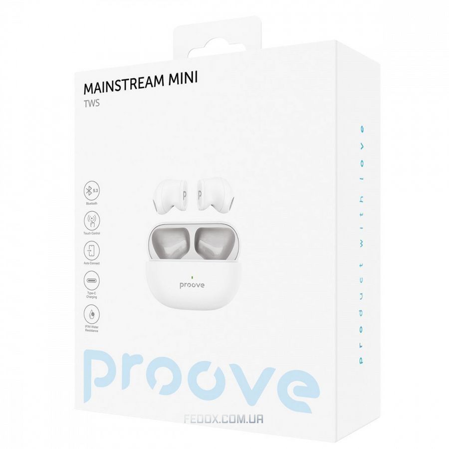 Беспроводные наушники Proove Mainstream Mini TWS белые