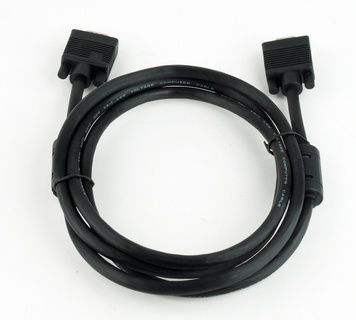 Кабель удлинитель Cablexpert VGA -VGA (M/F), HD15 с 2-мя фер. кольцами, 1.8 м, черный (CC-PPVGAX-6B)