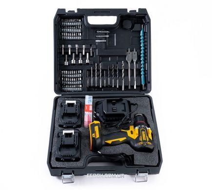 Акумуляторний безщітковий дриль-шуруповерт DeWalt DCD800NT (36V, 6AH) Деволт із набором інструментів