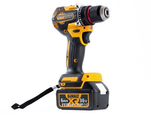 Акумуляторний безщітковий дриль-шуруповерт DeWalt DCD800NT (36V, 6AH) Деволт із набором інструментів