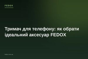 Тримач для телефону: як обрати ідеальний аксесуар FEDOX
