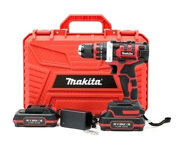 Аккумуляторный ударный дрель-шуруповерт Makita DHP486 RED (36V, 6Ah) с металлическим патроном 10мм Макита