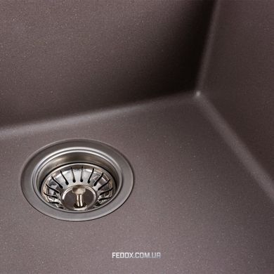 Кухонная гранитная мойка PLATINUM 4040 RUBA, дюна, 440х440 мм