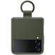 Чохол-накладка Samsung Silicone Cover with Ring для Samsung Galaxy Flip 4 SM-F721 Khaki (EF-PF721TGEGUA), Зелений