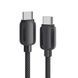 Кабель Essager Breeze USB Type-C - USB Type-C (M/M), 100W, 2 м Black (EXCTT1-WLA01-P)