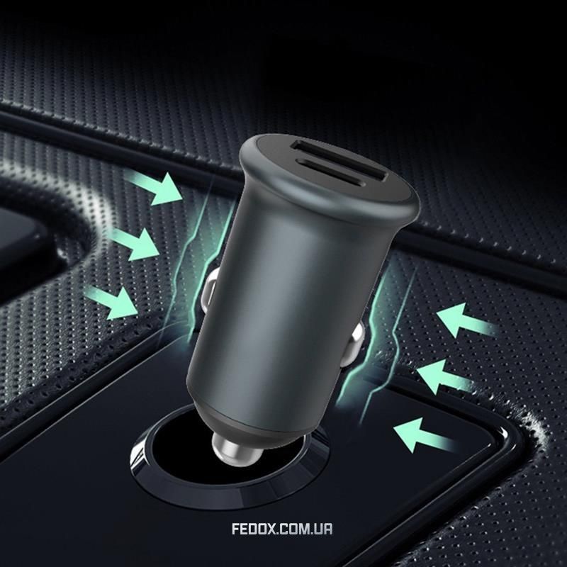 Автомобільний зарядний пристрій ColorWay (2USBx3A, 38W) Power Delivery Port+QC3.0 Gray (CW-CHA029PD-GR)