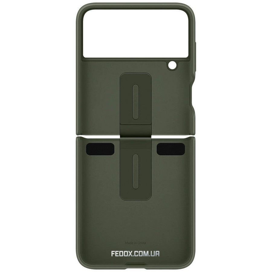 Чохол-накладка Samsung Silicone Cover with Ring для Samsung Galaxy Flip 4 SM-F721 Khaki (EF-PF721TGEGUA), Зелений