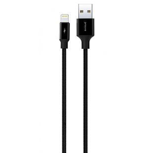 Кабель Proove Light Weft Lightning 2.4A (1м) черный
