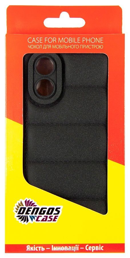 Чохол-накладка Dengos для Oppo A18/A38 Black (DG-KM-70) + захисне скло