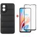 Чохол-накладка Dengos для Oppo A18/A38 Black (DG-KM-70) + захисне скло