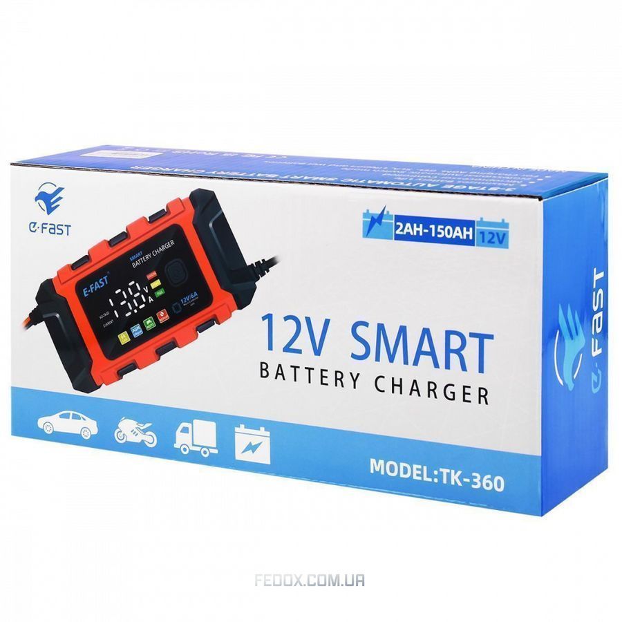 Зарядное устройство E-Fast TK360 12V/6A CS желтое