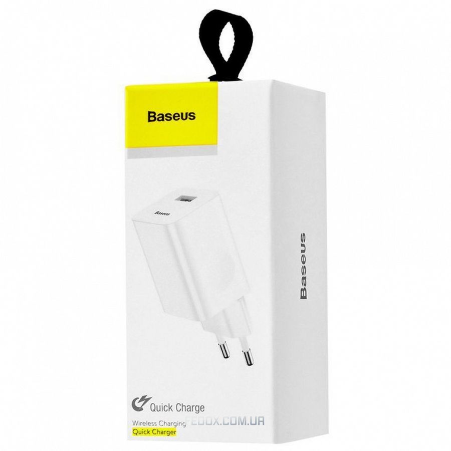 Мережевий Зарядний Пристрій Baseus Wall Charger QC3.0