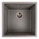 Кухонная гранитная мойка PLATINUM 4040 RUBA, серый, 440х440 мм