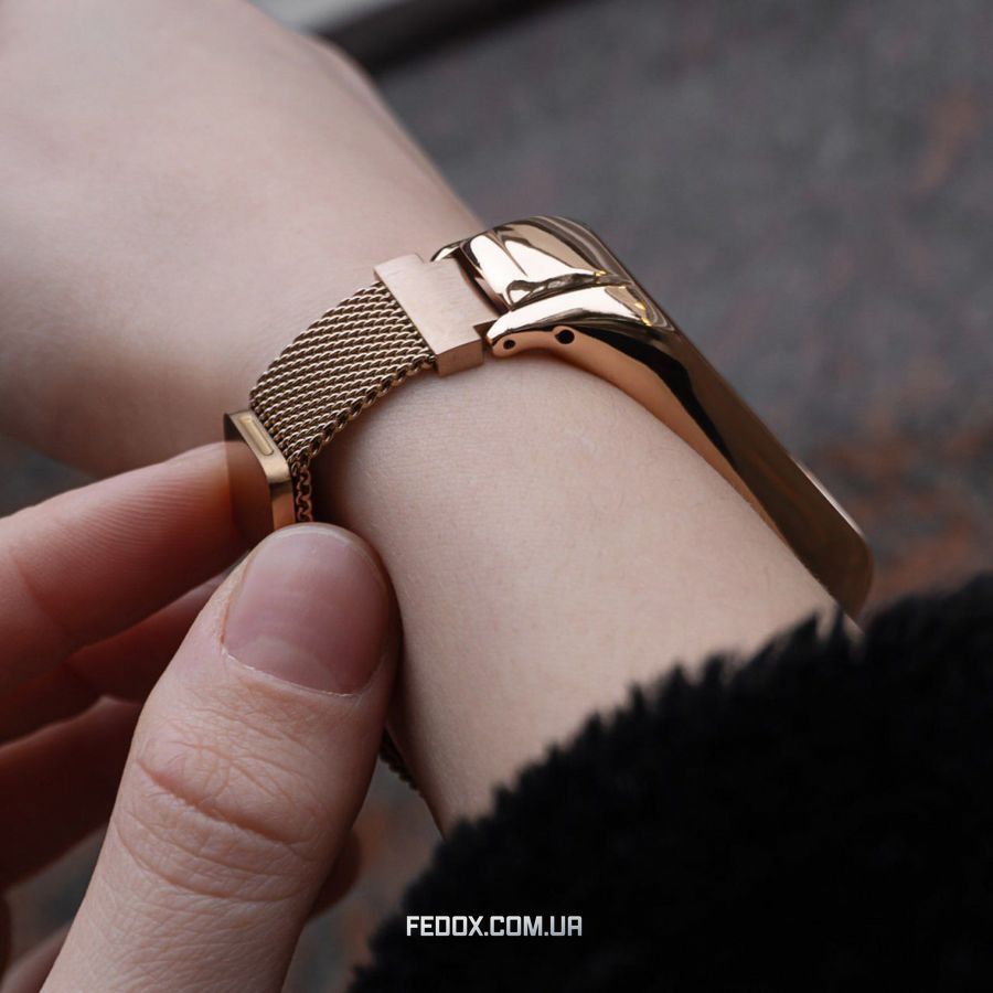 Ремешок Milanese Loop Mi Band 7 черный