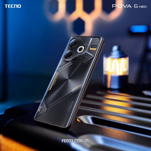 Смартфон Tecno Pova 6 Neo (LI6) 8/128GB Speed Black (4894947021015)