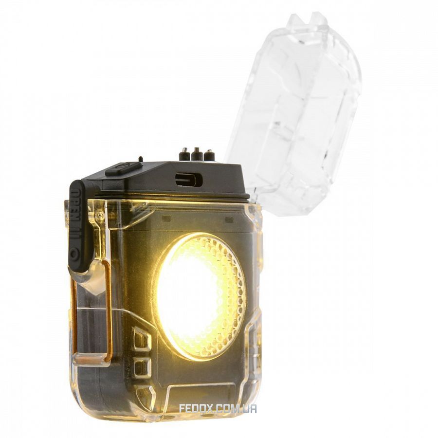 Акумуляторний LED ліхтарик D56-1 з запальничкою