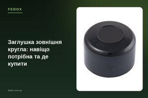 Заглушка внешняя круглая: зачем нужна и где купить