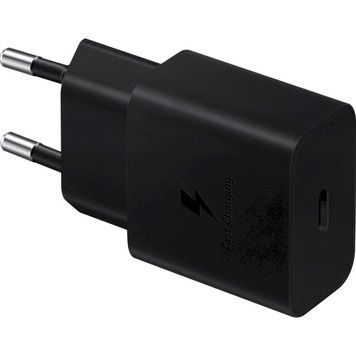 Мережевий зарядний пристрій Samsung EP-T1510X Black, 1xUSB Type-C, 15W + кабель USB Type-C (EP-T1510XBEGEU)