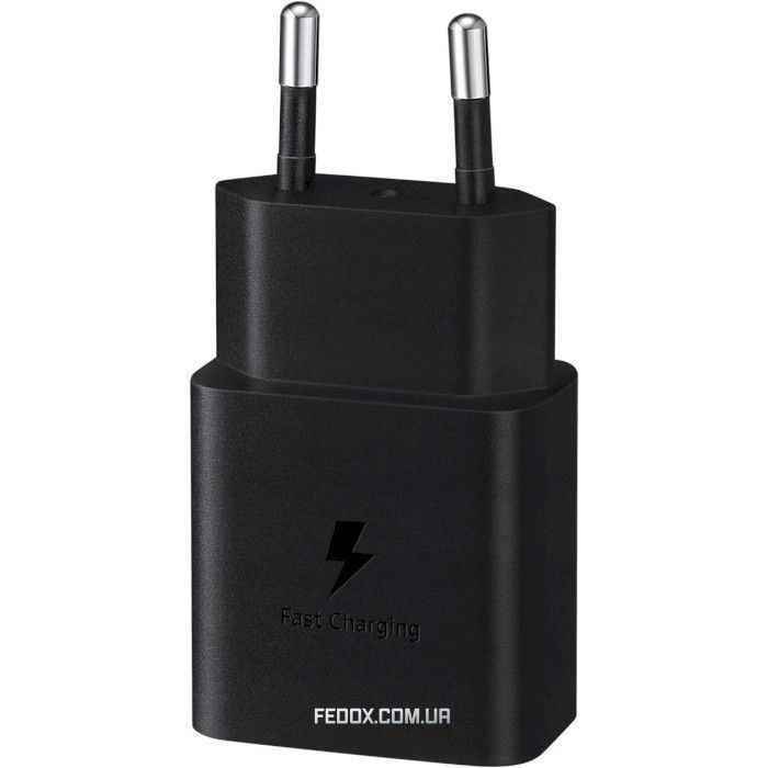Мережевий зарядний пристрій Samsung EP-T1510X Black, 1xUSB Type-C, 15W + кабель USB Type-C (EP-T1510XBEGEU)
