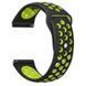 Ремінець BeCover Nike Style для Samsung Galaxy (20mm)/Watch 5/Watch 4 40/44mm/Watch 4 Classic 42mm/Gear Sport Black-Yellow (705697)