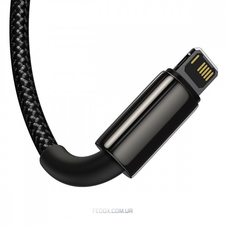 Кабель Baseus Tungsten Gold One-for-three Fast Charging Data 3-in-1 (Micro USB+Lightning+Type-C) 3.5