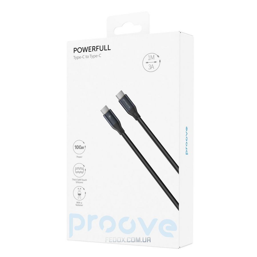 Кабель Proove PowerFull Type-C to Type-C 100W (1m)