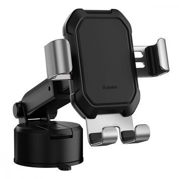 Автомобильный держатель Baseus Tank Gravity Car Mount With Suction Base silver