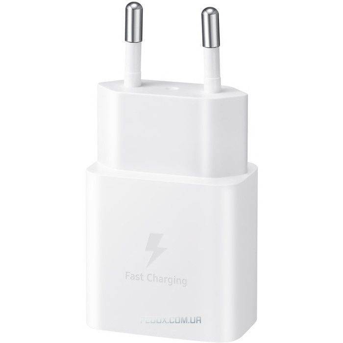 Мережевий зарядний пристрій Samsung EP-T1510X White, 1xUSB Type-C, 15W + кабель USB Type-C (EP-T1510XWEGEU)