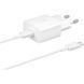 Мережевий зарядний пристрій Samsung EP-T1510X White, 1xUSB Type-C, 15W + кабель USB Type-C (EP-T1510XWEGEU)