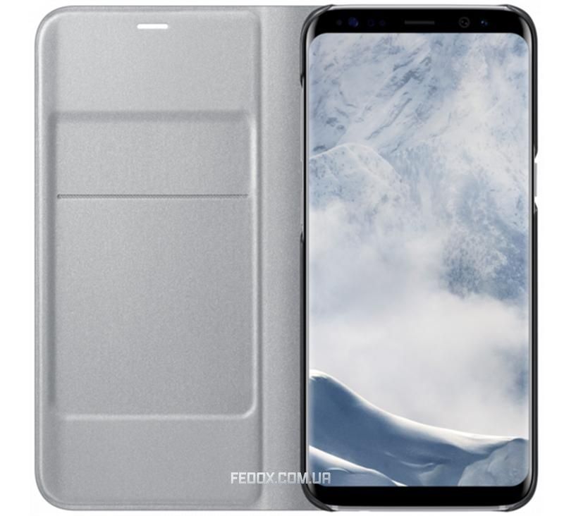 Чехол-книжка Samsung LED View Cover для Samsung Galaxy S8+ G955 Silver (EF-NG955PSEGRU)