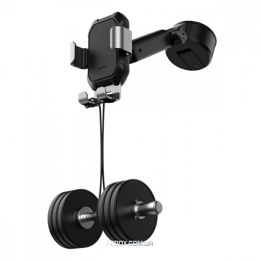 Автомобільний тримач Baseus Tank Gravity Car Mount With Suction Base silver
