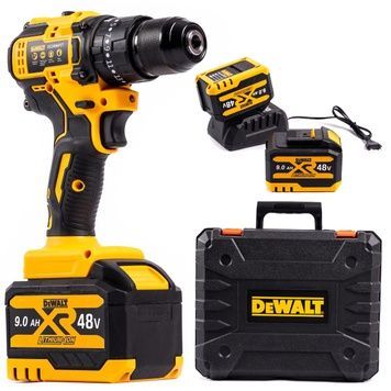 Аккумуляторный шуруповерт DeWalt DCD805NT (36V, 6AH) Ударный бесщеточный дрель-шуруповерт Деволт с набором