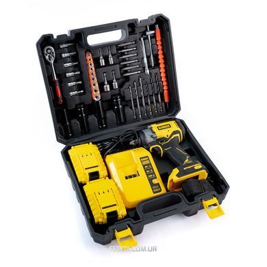 Гайковерт ударний DeWalt (DCF901P2) Безщітковий Акумуляторний (36V / 6Ah) імпакт-ключ Девольт 500 Hm (+Набір інструментів / +2 АКБ)