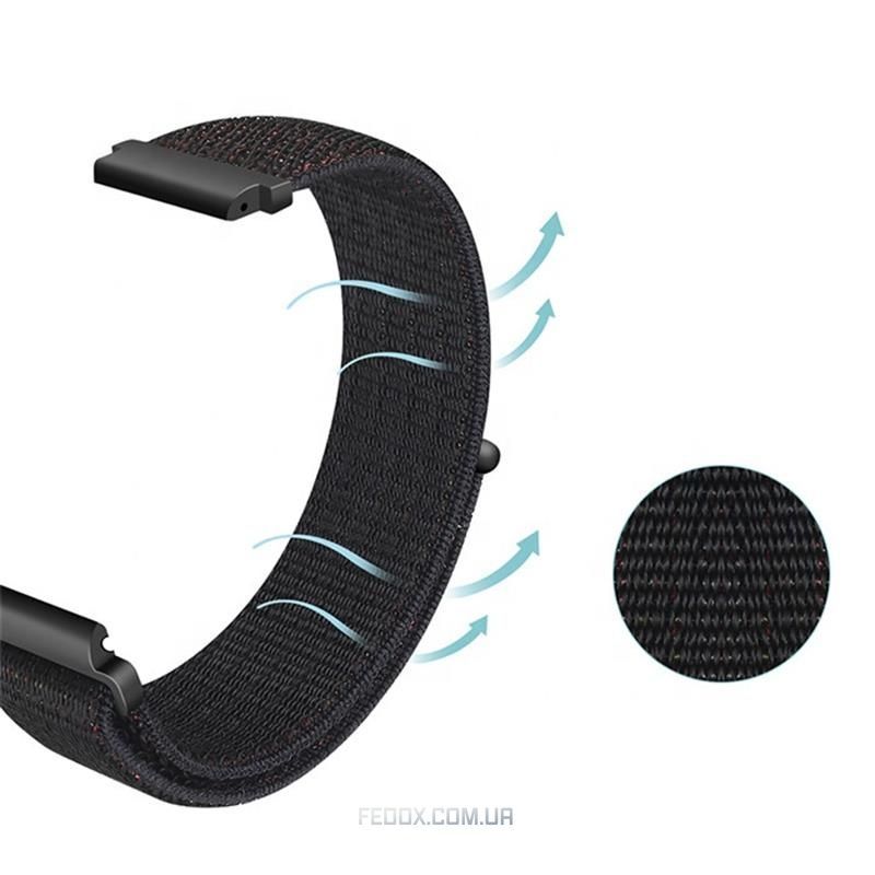 Ремешок BeCover Nylon Style для Xiaomi Amazfit Bip/Bip Lite/Bip S Lite/GTR 42mm/GTS/TicWatch S2/TicWatch E White (705830)