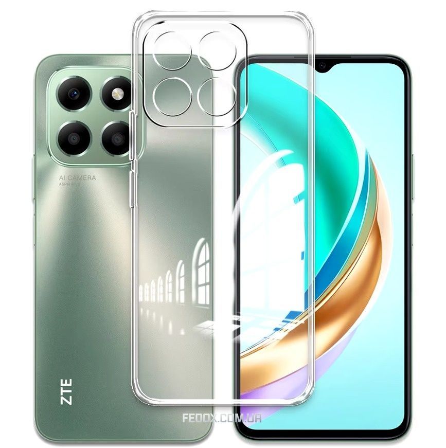 Чохол-накладка BeCover для ZTE Blade A55 Transparancy (712288), Прозорий