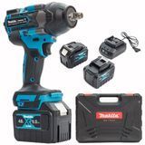 Гайковерт ударный Makita (TW002GZ) Аккумуляторный бесщеточный 1000Hm (48V/9Ah) импакт-ключ Макита (+Набор головок/+2 АКБ)