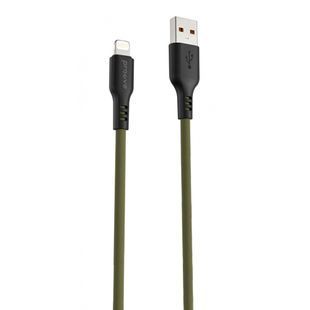 Кабель Proove Rebirth Lightning 2.4A (1м) зеленый