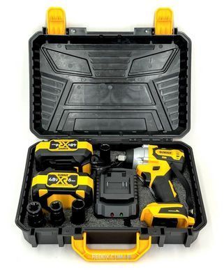 Гайковерт DeWalt (DCF895P2T) акумуляторний (48V, 6AH) Безщітковий потужний ударний гайковерт Деволт (+2 АКБ)