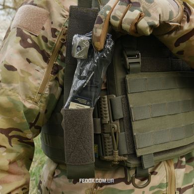 Відкритий підсумок хакі під турнікет з кріпленнями для ножиць та маркера