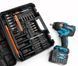 Гайковерт ударний Makita (TW002GZ) Акумуляторний безщітковий 1000Hm (48V / 9Ah) імпакт-ключ Макіта (+Набір головок / +2 АКБ)