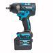 Гайковерт ударний Makita (TW002GZ) Акумуляторний безщітковий 1000Hm (48V / 9Ah) імпакт-ключ Макіта (+Набір головок / +2 АКБ)